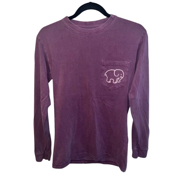 ivory ella Tops - Ivory Ella Purple Long Sleeve Pocket Tee Shirt - Women’s Small